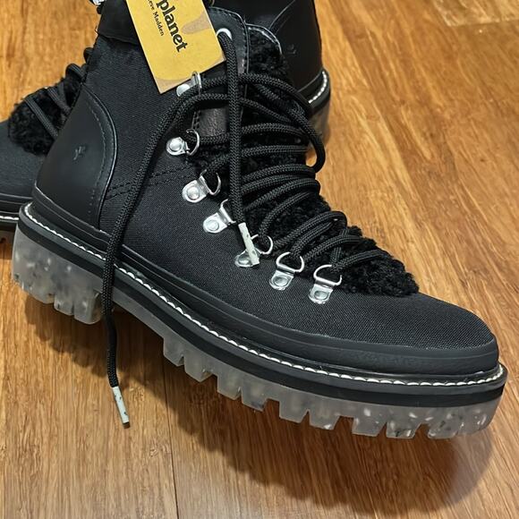 COOL PLANET BY STEVE MADDEN Bunii Womens Faux Leather Ankle Boots Sz 7.5 - Picture 2 of 8